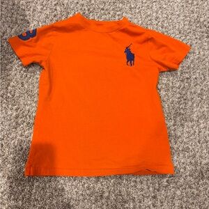 Polo by Ralph Lauren Orange Short-Sleeve Tee with Navy Pony
